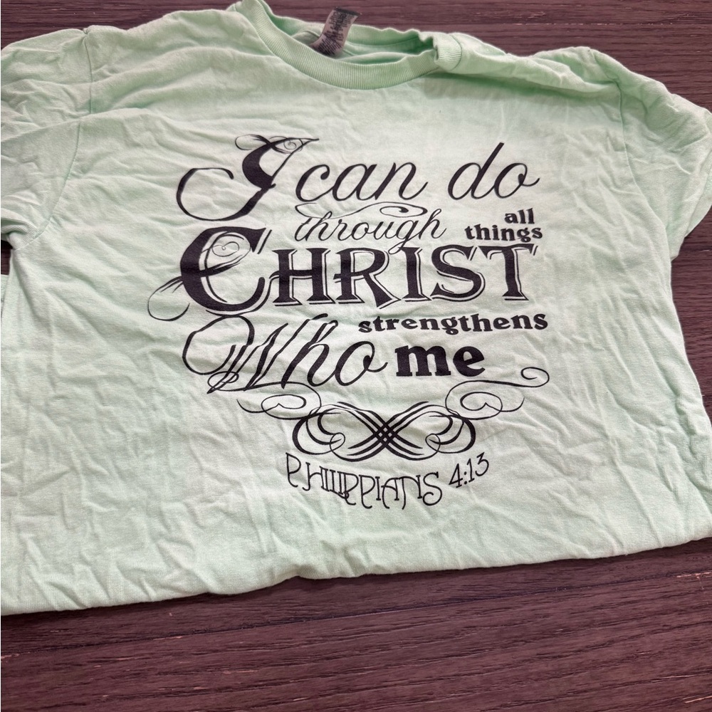 Inspirational Mint Green Kids T-Shirt